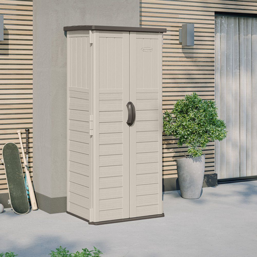 Suncast Mannington Storage Cabinet – Vanilla